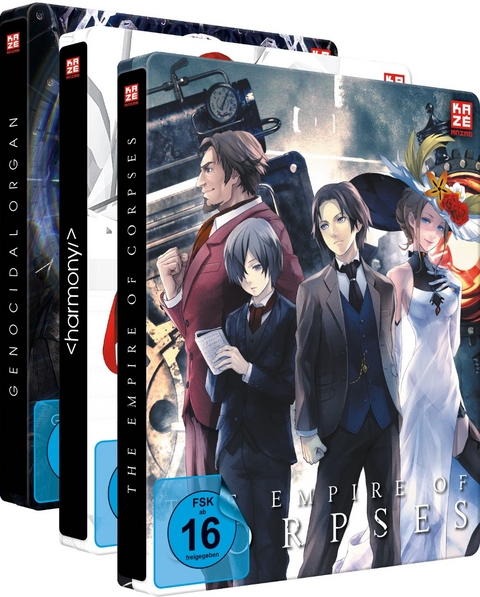 Project Itoh - Gesamtausgabe - Steelbook Bundle - Filme 1-3 - Blu-ray & DVD - Ryotaro Makihara, Michael Arias, Takashi Nakamura, Shuko Murase