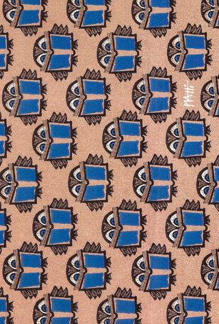 Piatti Postkarte Eulen mit Büchern VE 1=10