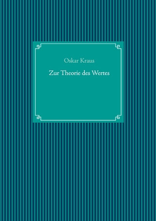 Zur Theorie des Wertes