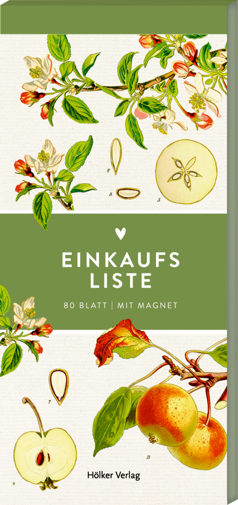 Einkaufsliste, &Auml;pfel (K&uuml;chenpapeterie)