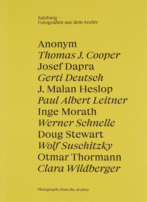 Salzburg-Fotografien aus dem Archiv - 