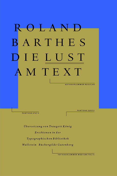 Die Lust am Text - Roland Barthes