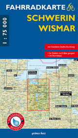 Fahrradkarte Schwerin, Wismar - 