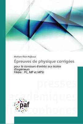 Épreuves de physique corrigées