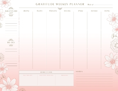 Gratitude Weekly Planner Notepad -  Insight Editions