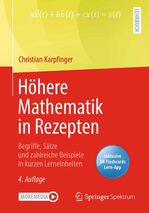 Höhere Mathematik in Rezepten - Christian Karpfinger
