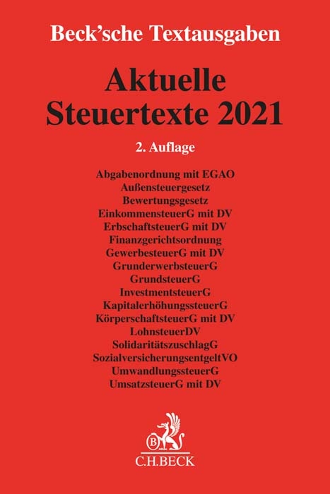 Aktuelle Steuertexte 2021