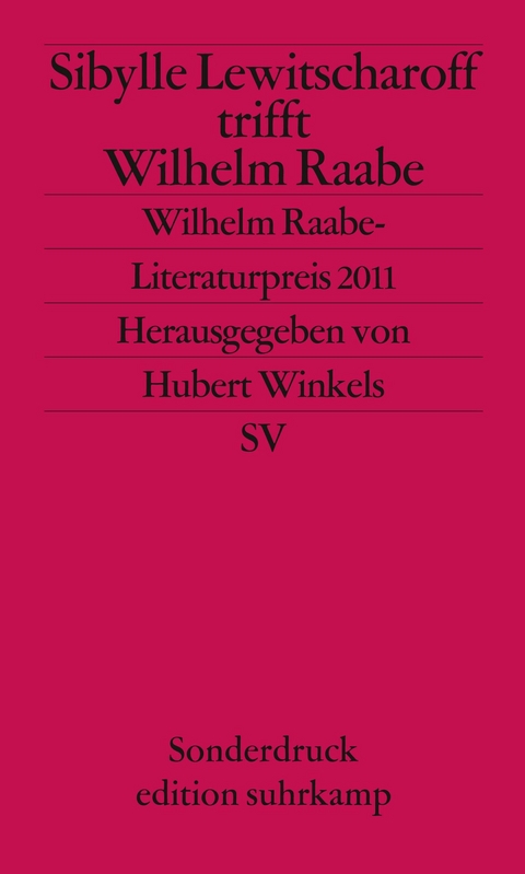 Wilhelm-Raabe-Literaturpreis - Sibylle Lewitscharoff