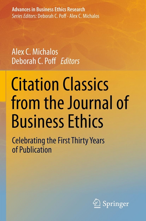 Citation Classics from the Journal of Business Ethics - 