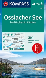 KOMPASS Wanderkarte 62 Ossiacher See, Feldkirchen in K&auml;rnten 1:25.000