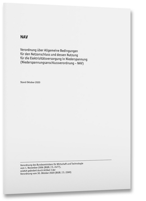 NAV Strom &ndash; Niederspannungsanschlussverordnung
