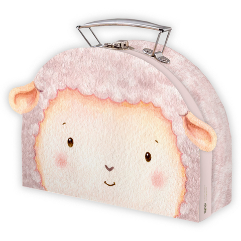 Tr&ouml;tsch Koffer mit Formdeckel Schaf medium - 