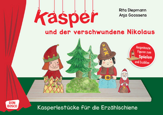 Kasper und der verschwundene Nikolaus. Erzählschienen-Figurenset, m. 1 Beilage