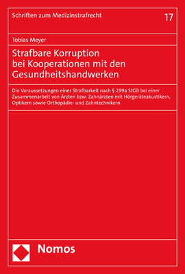 Strafbare Korruption bei Kooperationen mit den Gesundheitshandwerken