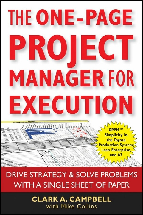 The One-Page Project Manager for Execution - Clark A. Campbell, Mike Collins