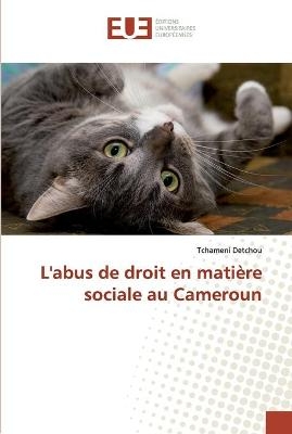L'abus de droit en mati&egrave;re sociale au Cameroun - Tchameni Detchou