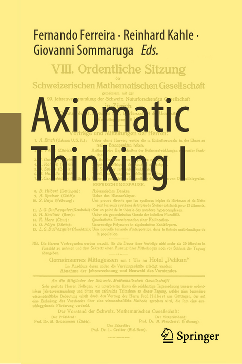Axiomatic Thinking I - 