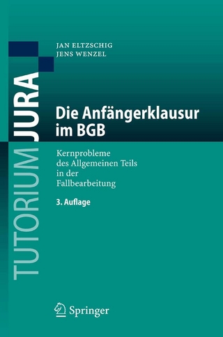 Die Anfängerklausur im BGB