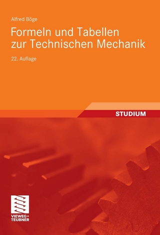 Formeln und Tabellen zur Technischen Mechanik