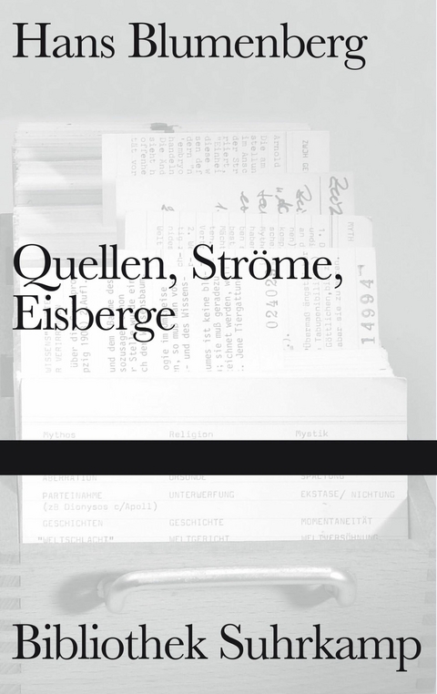 Quellen, Str&ouml;me, Eisberge - Hans Blumenberg