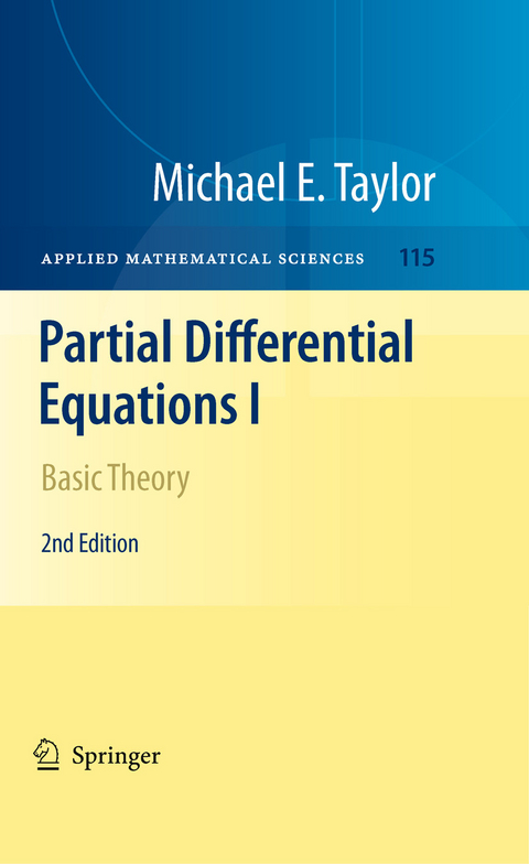 Partial Differential Equations I -  Michael E. Taylor