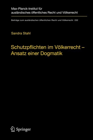 Schutzpflichten im Völkerrecht – Ansatz einer Dogmatik