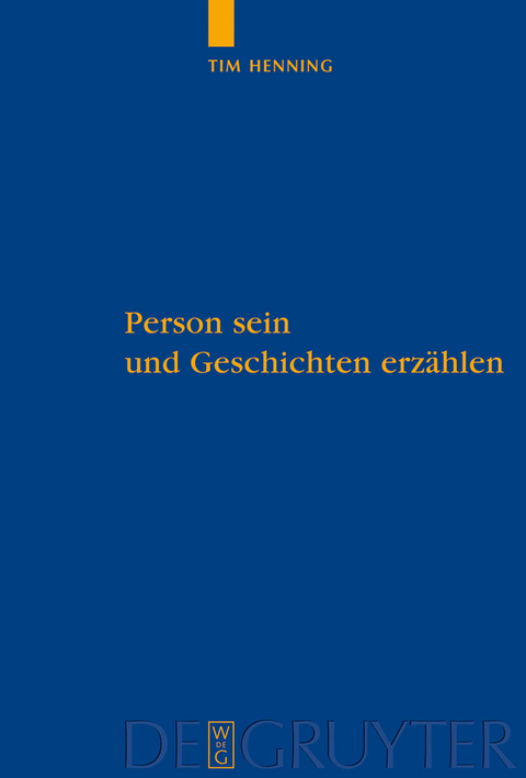 Person sein und Geschichten erz&auml;hlen - Tim Henning