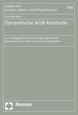 Dynamische AGB-Kontrolle - Christian Hess