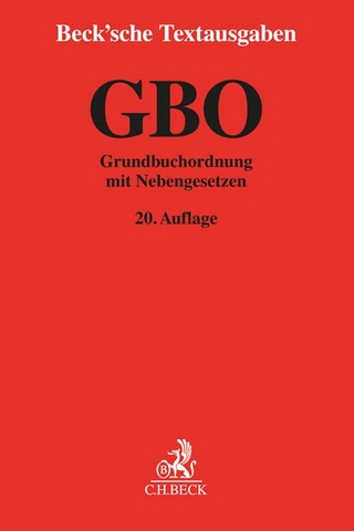Grundbuchordnung. GBO