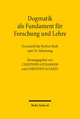 Dogmatik als Fundament für Forschung und Lehre - 