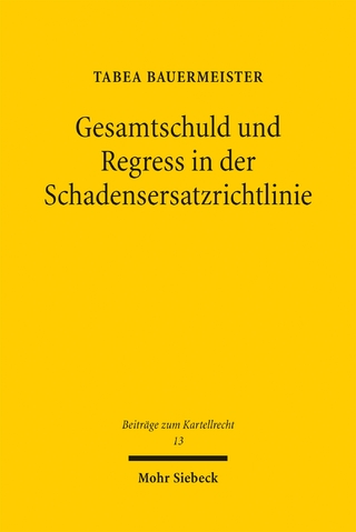 Gesamtschuld und Regress in der Schadensersatzrichtlinie