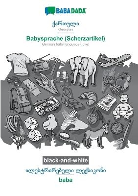 Georgian (in georgian script) - Babysprache (Scherzartikel), visual dictionary, BW