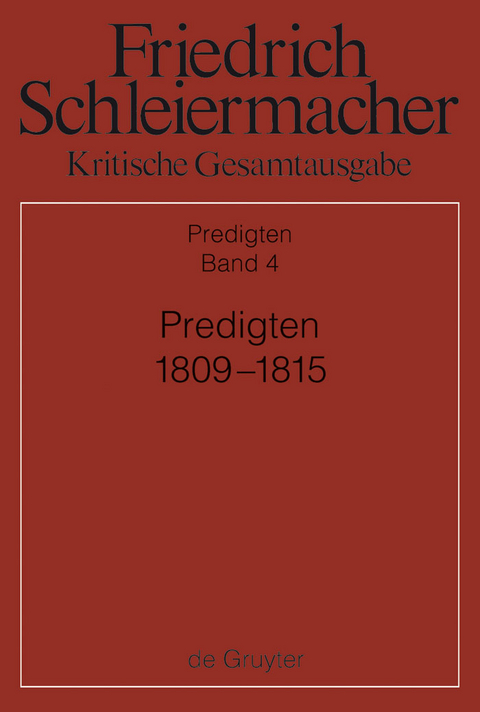 Predigten 1809-1815 - 