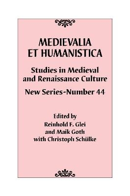 Medievalia et Humanistica, No. 44 - 