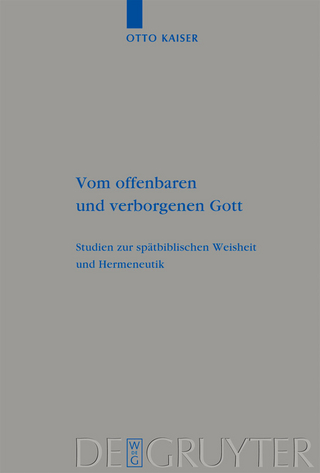 Vom offenbaren und verborgenen Gott