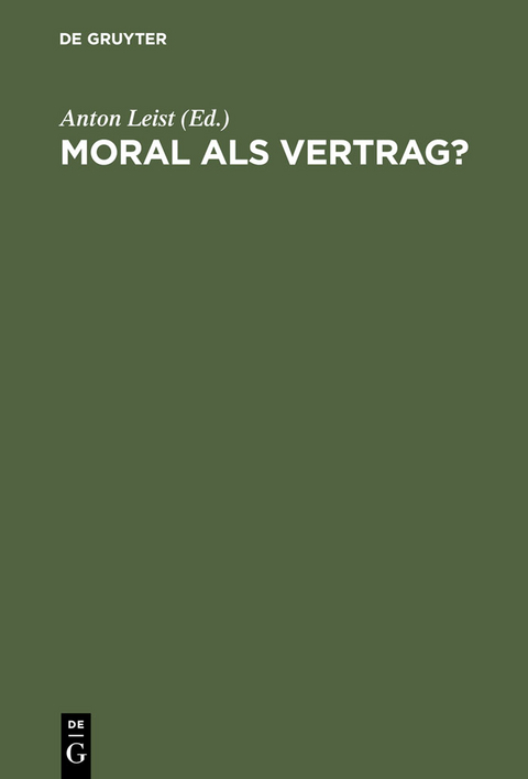 Moral als Vertrag? - 