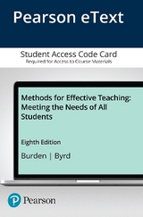 Methods for Effective Teaching - Burden, Paul; Byrd, David