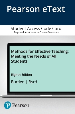 Methods for Effective Teaching - Paul Burden, David Byrd