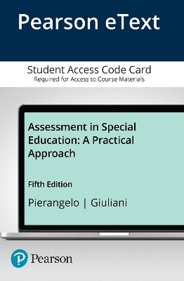 Assessment in Special Education - Roger Pierangelo, George Giuliani