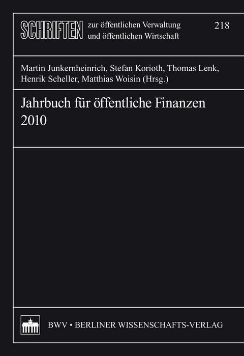 Jahrbuch f&uuml;r &ouml;ffentliche Finanzen (2010) - 