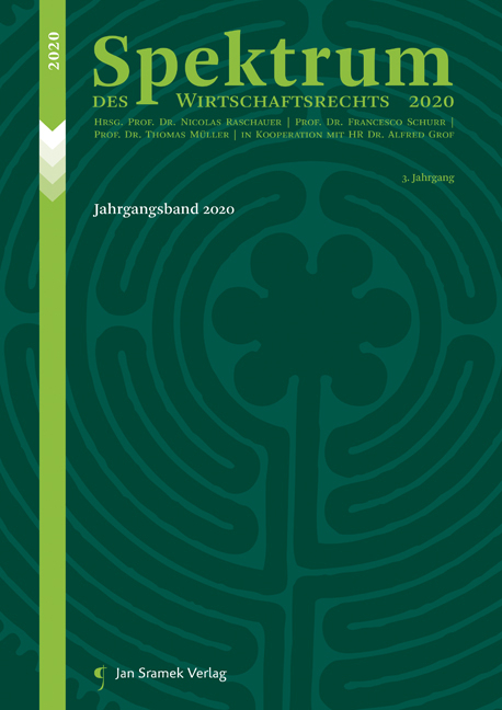 Spektrum des Wirtschaftsrechts - Alfred Grof