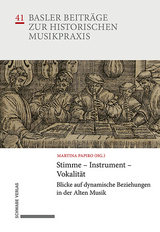 Stimme &ndash; Instrument &ndash; Vokalit&auml;t - 