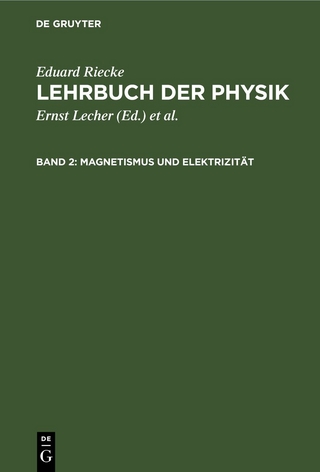 Eduard Riecke: Lehrbuch der Physik / Magnetismus und Elektrizität
