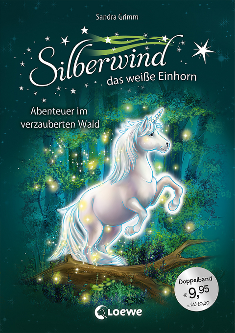 Silberwind, das weiße Einhorn (Band 5-6) - Abenteuer im verzauberten Wald - Sandra Grimm