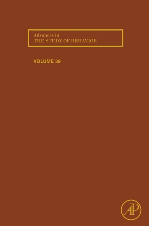 Advances in the Study of Behavior - 