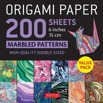 Origami Paper 200 sheets Marbled Patterns 6" (15 cm) - 