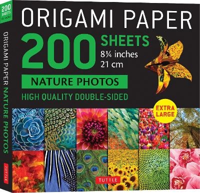 Origami Paper 200 sheets Nature Photos 8 1/4" (21 cm) - 