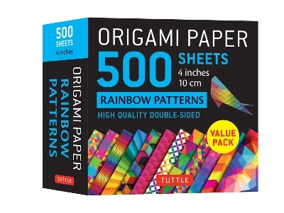 Origami Paper 500 sheets Rainbow Patterns 4" (10 cm) - 