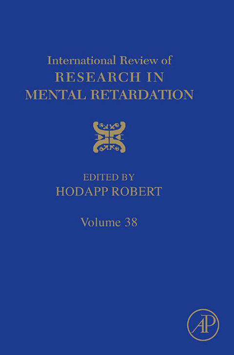 International Review of Research in Mental Retardation - 
