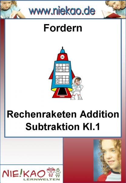 Fordern - Rechenraketen &acute;&acute;Addition Subtraktion Kl.1&acute;&acute;